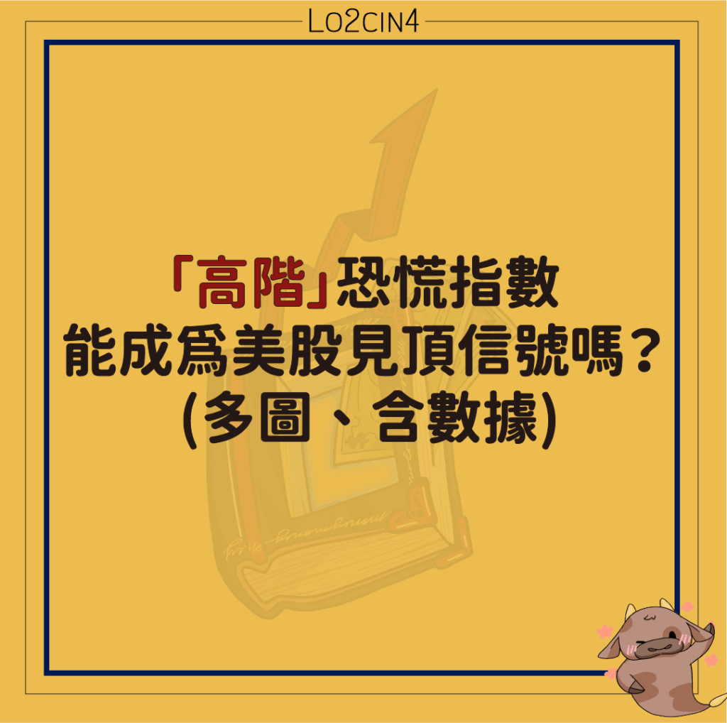 【S-10】「高階」恐慌指數，能成為美股見頂信號嗎？ (多圖、含數據)