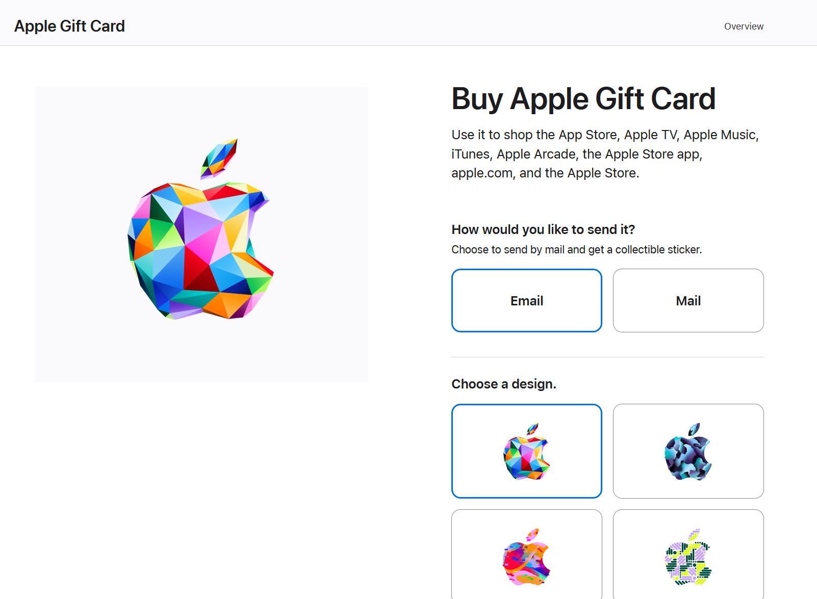 Apple Gift Card 購買頁面，用於香港地區訂閱 ChatGPT Plus 或 Pro